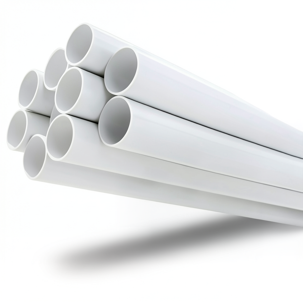مواسير UPVC مقاس ¾ إنش ضغط 21.7 بار سمك 1.98 مم لون أبيض