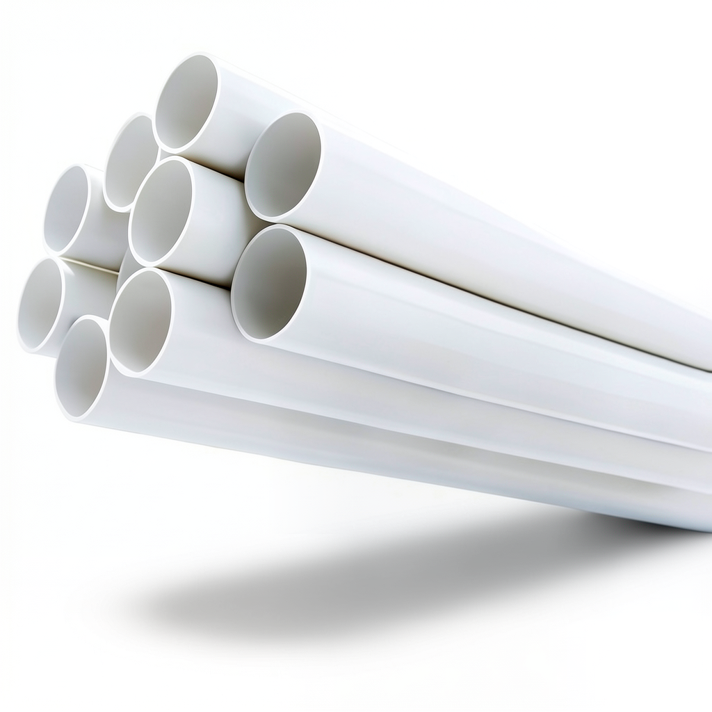 مواسير UPVC ضغط 21.7 بار مقاس 3 إنش سمك 6.58 مم لون أبيض