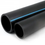 مواسير HDPE الوطني لشبكات المياه  ضغط 6 بار قطر خارجي 110 مم سمك 2.7 مم لون اسود