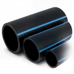 مواسير HDPE الوطني لشبكات المياه  ضغط 6 بار قطر خارجي 125 مم سمك 3.1 مم لون اسود