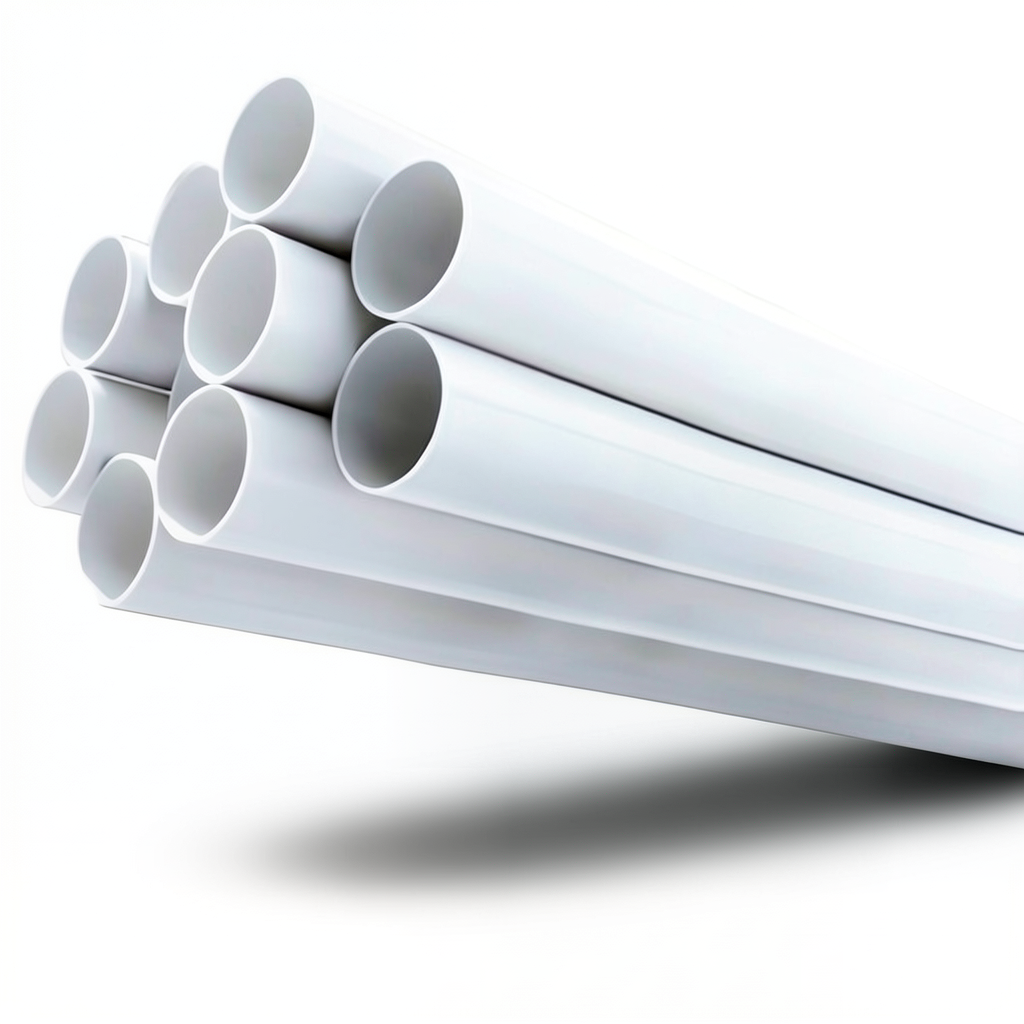 مواسير UPVC ضغط 21.7 بار مقاس 4 إنش سمك 8.46 مم لون أبيض