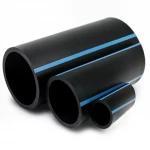 مواسير HDPE الوطني لشبكات المياه  ضغط 6 بار قطر خارجي 140 مم سمك 3.5 مم لون اسود