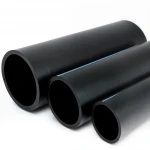 مواسير HDPE الوطني لشبكات المياه  ضغط 6 بار قطر خارجي 160 مم سمك 4 مم لون اسود