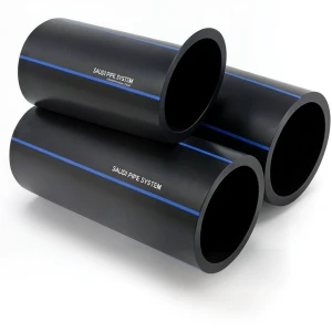 SPS HDPE Pipes PE 80 Pressure 12.5 Bar Outside Diameter 160 mm Thickness 14.6 mm Black | Saudi Pipes Systems (SPS)