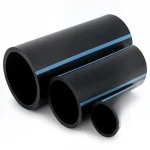 مواسير HDPE الوطني لشبكات المياه  ضغط 6 بار قطر خارجي 400 مم سمك 9.8 مم لون اسود