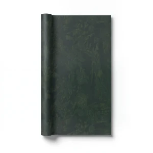 Patterned Wallpaper 10 m x 0.70 m Dark Green, Model 13043