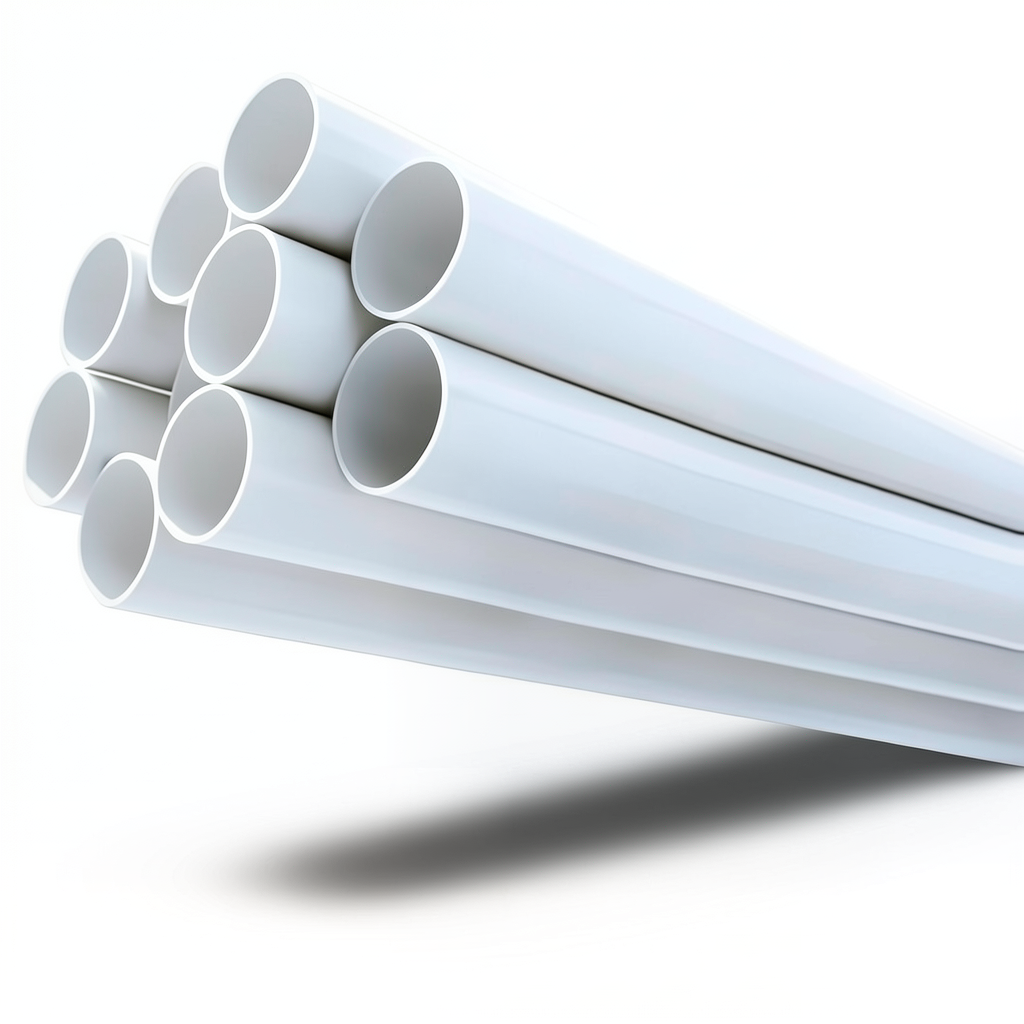 مواسير UPVC ضغط 21.7 بار مقاس ¼ 1 إنش سمك 3.12 مم لون أبيض