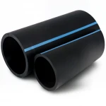 مواسير HDPE الوطني لشبكات المياه  ضغط 6 بار قطر خارجي 110 مم سمك 2.7 مم لون اسود