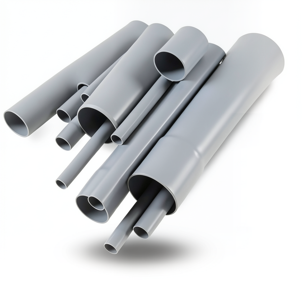 مواسير UPVC DB 60 مقاس 5 إنش سمك 3.86 مم لون رمادي
