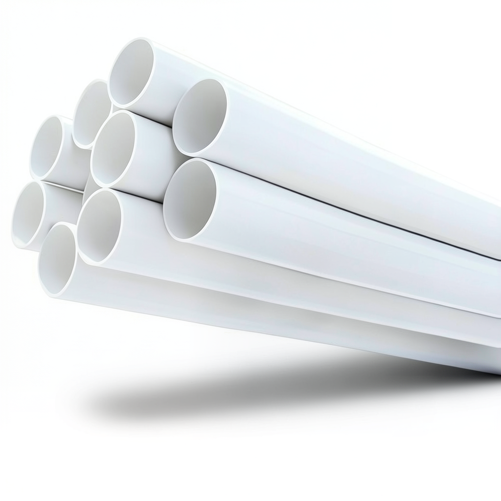 مواسير UPVC ضغط 21.7 بار مقاس 3 إنش سمك 6.58 مم لون أبيض