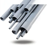مواسير UPVC DB 120 مقاس ½ 1 إنش سمك 1.52 مم لون رمادي