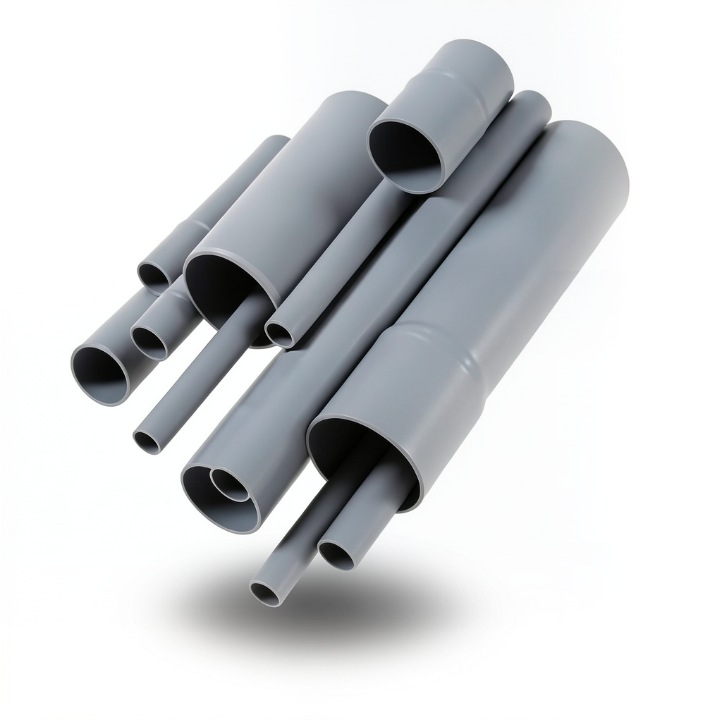 مواسير UPVC DB 120 مقاس 2 إنش سمك 1.96 مم لون رمادي
