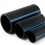 مواسير HDPE الوطني لشبكات المياه ذات الضغط العالي  ضغط 16  بار قطر خارجي 200 مم سمك 14.9 مم لون اسود