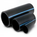 مواسير HDPE الوطني لشبكات المياه ذات الضغط العالي  ضغط 16  بار قطر خارجي 225 مم سمك 16.7 مم لون اسود