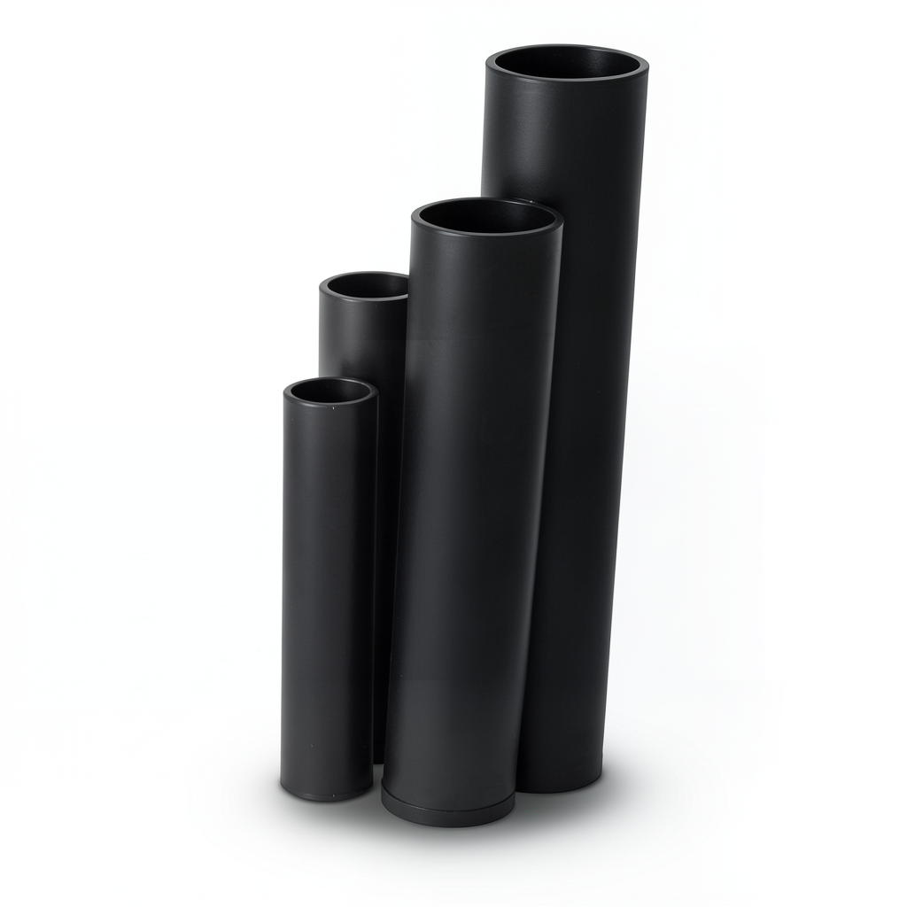 HDPE Pipes SDR 33 Outside Diameter 450 mm Thickness 13.8 mm Black