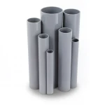 UPVC Pipes 2.5 Bar Pressure 225 mm Diameter 1.8 mm Thickness Gray