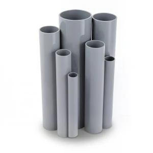 UPVC Pipes 2.5 Bar Pressure 225 mm Diameter 1.8 mm Thickness Gray