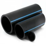 مواسير HDPE الوطني لشبكات المياه  ضغط 6 بار قطر خارجي 280 مم سمك 6.9 مم لون اسود