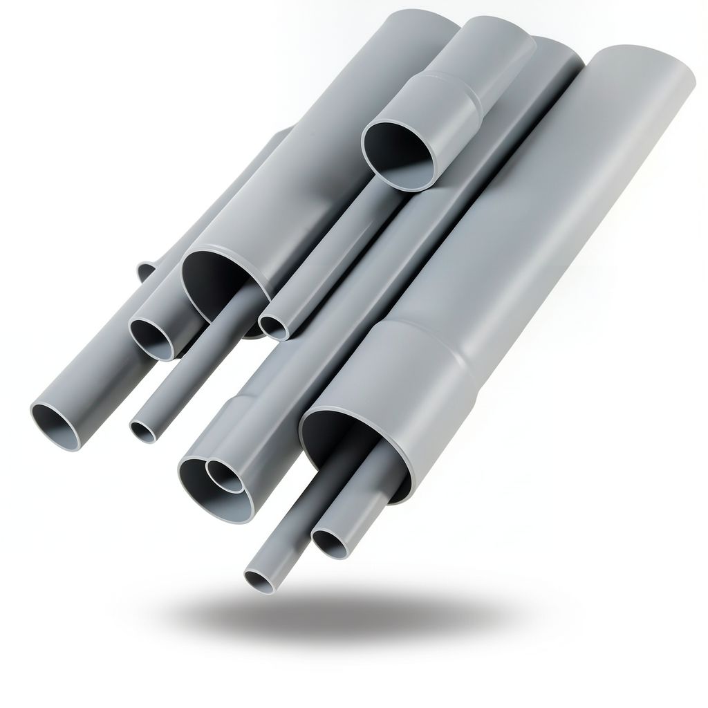 UPVC Pipes DB 120 5 Inch Size 4.85 mm Thickness Gray