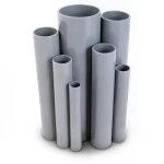 UPVC Pipes 4 Bar Pressure 225 mm OD 4.5 mm Thickness Gray