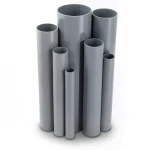 UPVC Pipes 2.5 Bar Pressure 225 mm Diameter 1.8 mm Thickness Gray