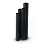HDPE Pipes 16 Bar Pressure 400 mm Diameter 54.7 mm Thickness Black