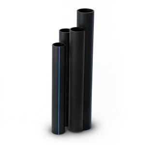 HDPE Pipes 16 Bar Pressure 400 mm Diameter 54.7 mm Thickness Black