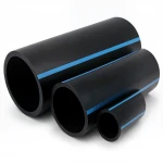 مواسير HDPE الوطني لشبكات المياه  ضغط 6 بار قطر خارجي 125 مم سمك 3.1 مم لون اسود