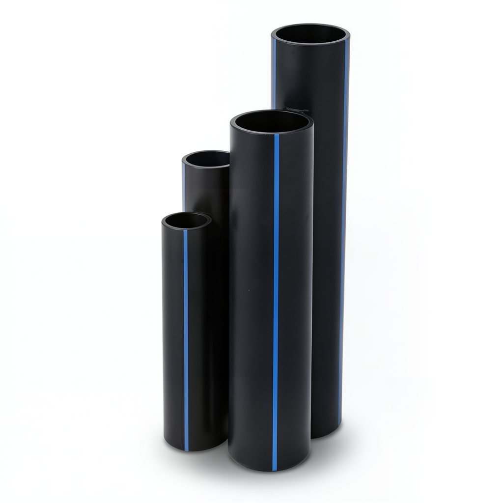 HDPE Pipes Nominal Pressure 16 Bar Outside Diameter 450 mm Thickness 61.5 mm Black