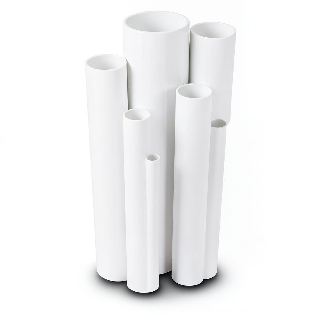 مواسير UPVC جدول 40 مقاس ¾ إنش سمك 2.9 مم لون أبيض