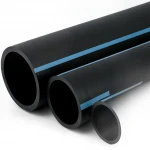 مواسير HDPE الوطني لشبكات المياه  ضغط 6 بار قطر خارجي 200 مم سمك 4.9 مم لون اسود