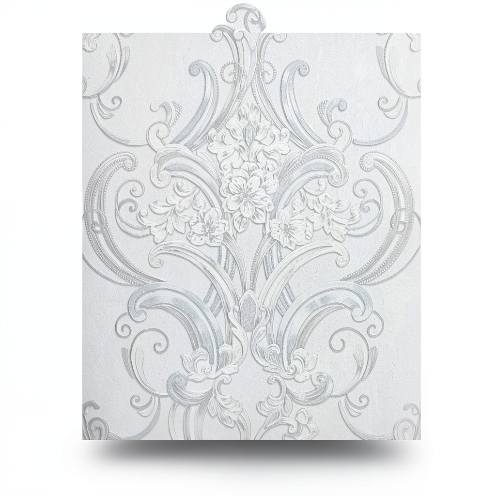 Italian Wall Covering 10m x 1.06m Light Gray, Model 83420