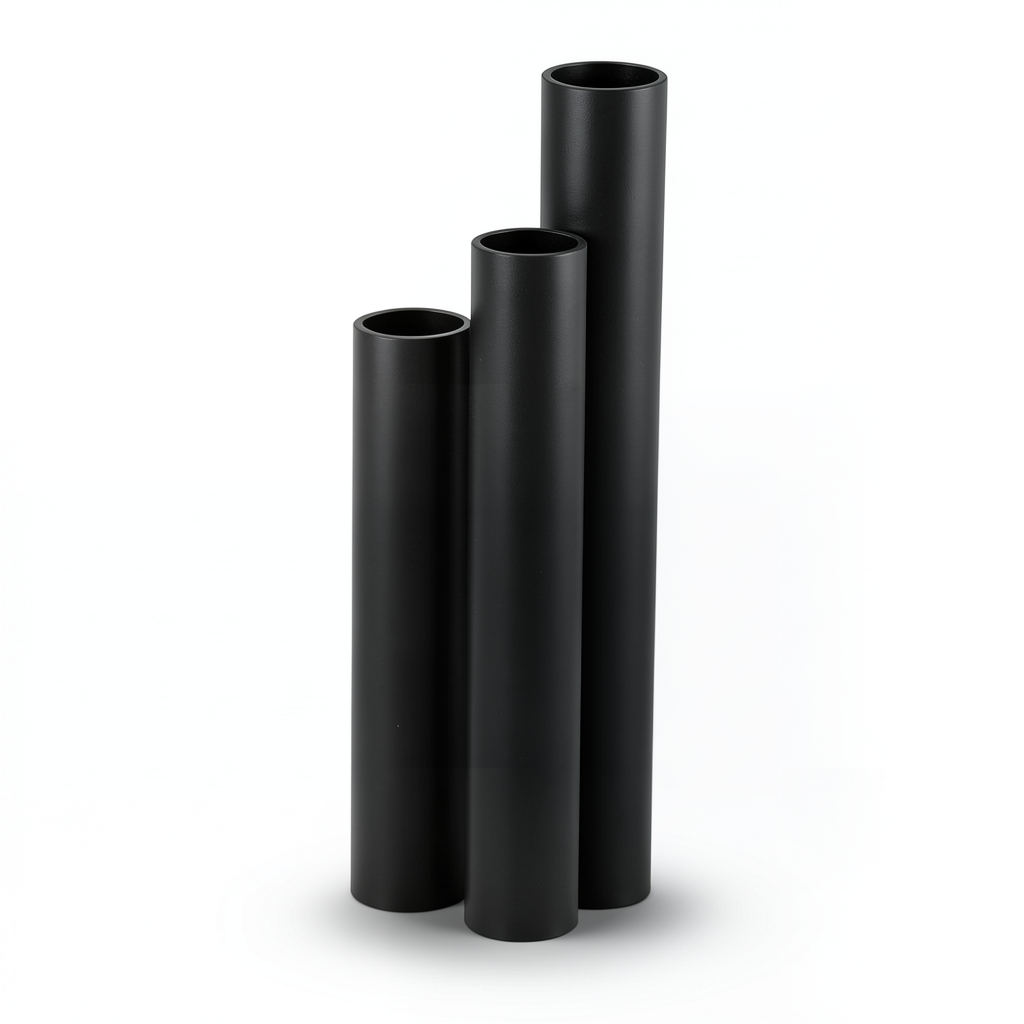 مواسير HDPE SDR 33 قطر خارجي 560 مم سمك 17.2 مم لون أسود