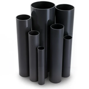 مواسير UPVC ضغط 6 بار قطر خارجي 225 مم سمك 6.6 مم لون اسود