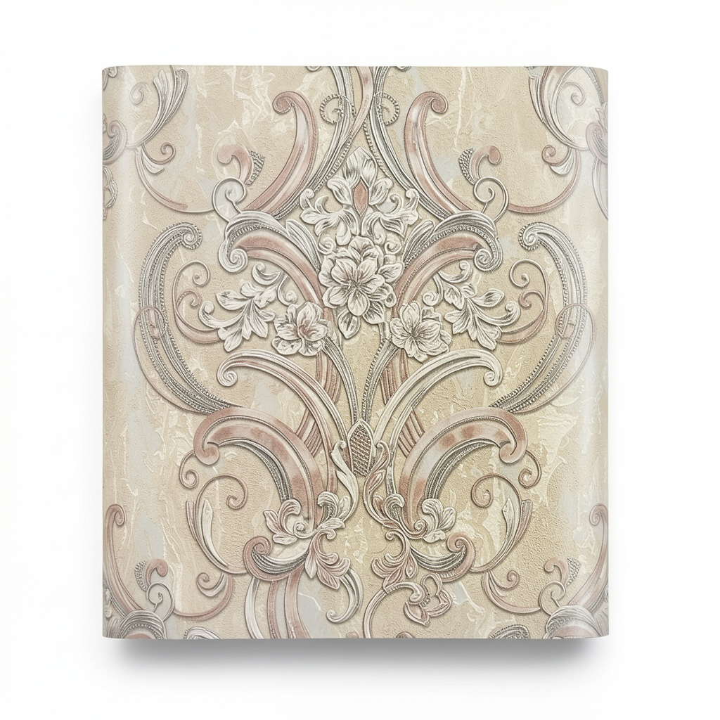 Italian Wallpaper 10m x 1.06m Beige, Model 83419