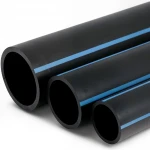 مواسير HDPE الوطني لشبكات المياه  ضغط 6 بار قطر خارجي 250 مم سمك 6.2 مم لون اسود