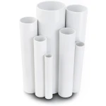 مواسير UPVC جدول 40 مقاس ¼ 1 إنش سمك 3.6 مم لون أبيض