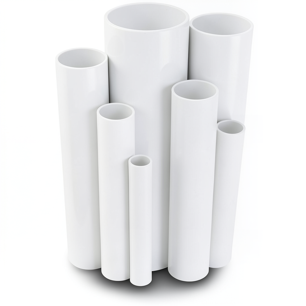 UPVC Pipes Schedule 40 Size 1 ¼ inch Thickness 3.6 mm White
