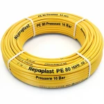 أنابيب HDPE نيبروبلاست  PE 80 ضغط 16 بار قطر خارجي 40 مم سمك 4.5 مم لون أصفر 