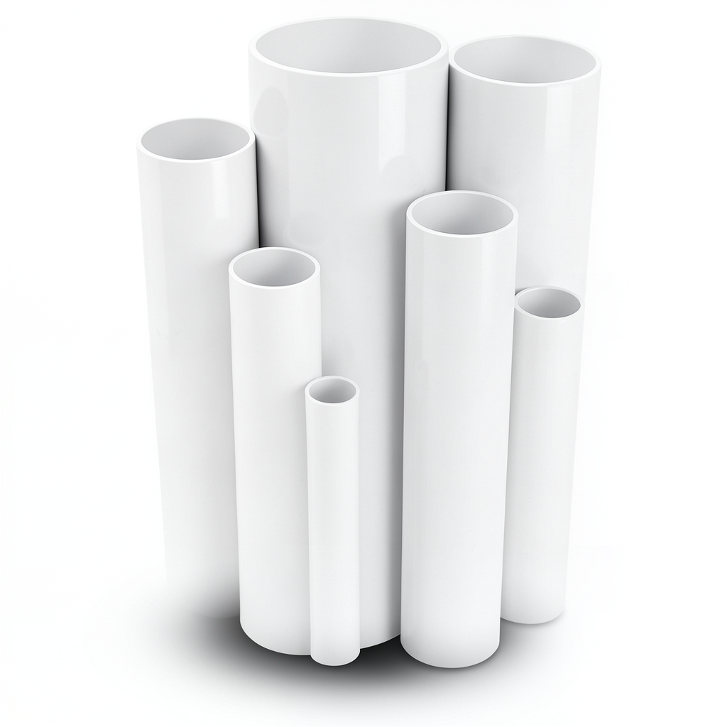 UPVC Pipes Schedule 40 Size 1 inch Thickness 3.4 mm White