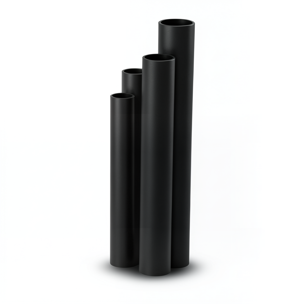 أنابيب HDPE SDR26 قطر خارجي 50 مم سمك 2.0 مم لون أسود