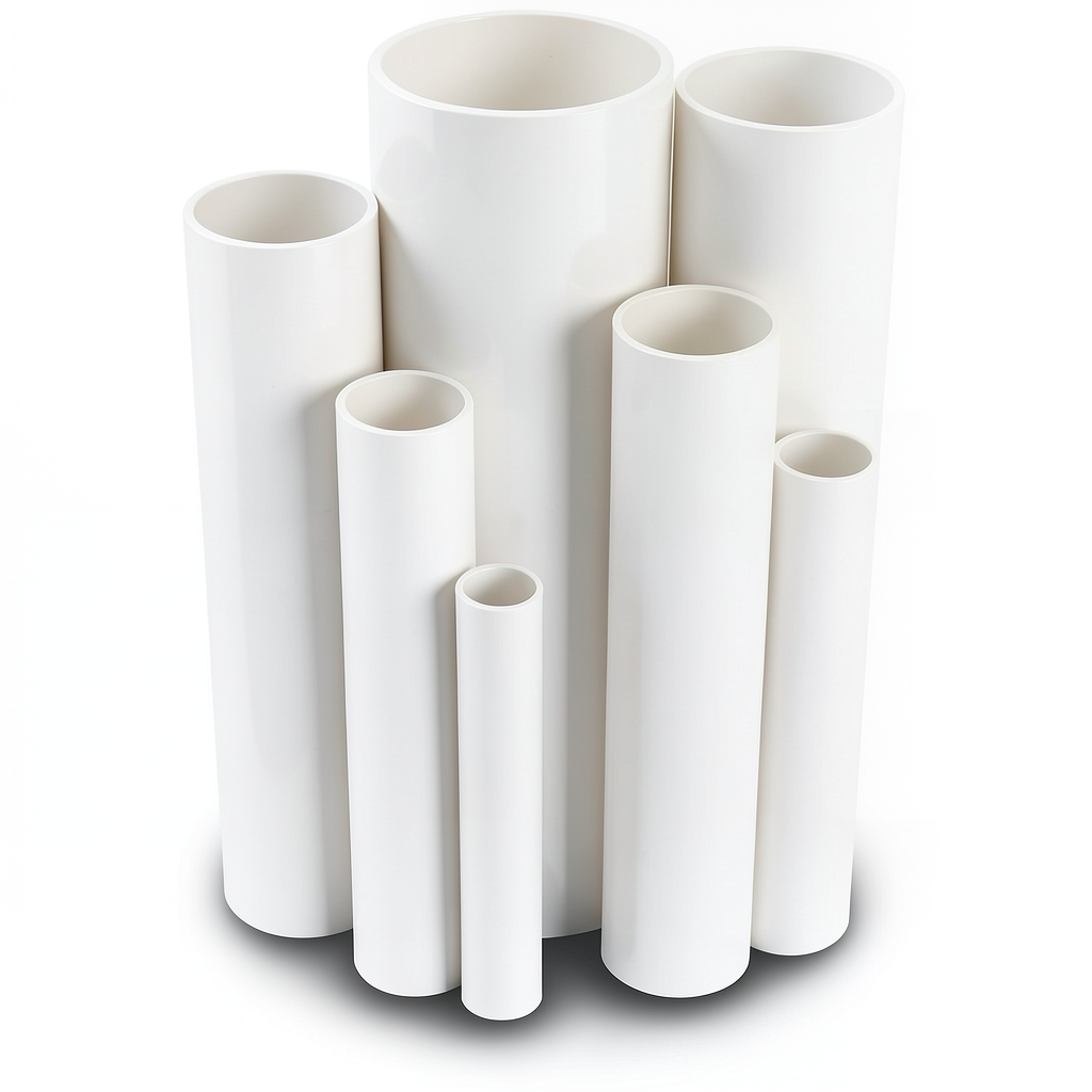 مواسير UPVC جدول 40 مقاس ¼ 1 إنش سمك 3.6 مم لون أبيض