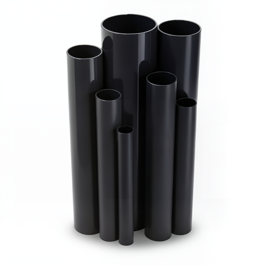 UPVC Pipes Nominal Pressure 10 Bar Outside Diameter 225 mm Thickness 10.8 mm Black