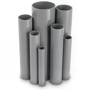 UPVC Pipes Nominal Pressure 10 Bar Outside Diameter 225 mm Thickness 10.8 mm Gray