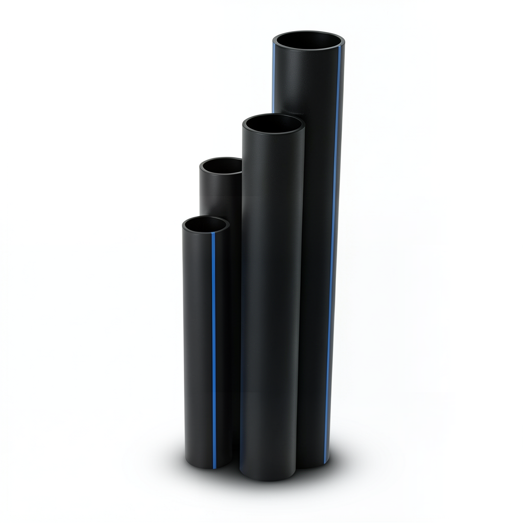أنابيب HDPE الجودة SDR 22 قطر خارجي 75 مم سمك 3.5 مم لون أسود