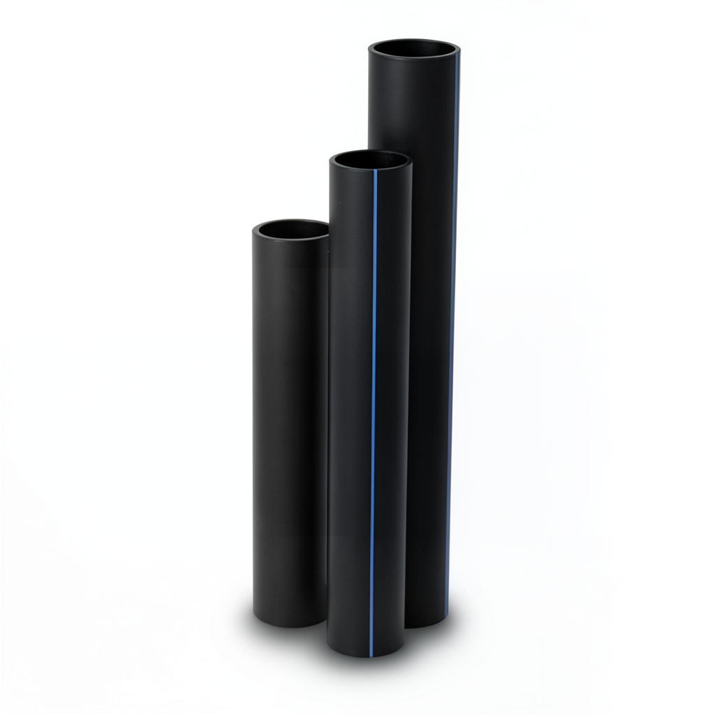 أنابيب HDPE SDR 22 قطر خارجي 90 مم سمك 4.1 مم أسود