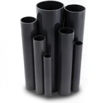 مواسير UPVC ضغط اسمي 10 بار قطر خارجي 225 مم سمك 10.8 مم لون اسود