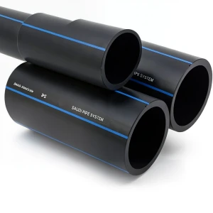 مواسير HDPE السعودي PE 80 ضغط 5 بار قطر خارجي 180 مم سمك 6.9 مم لون اسود | مصنع أنظمة الانابيب السعودي (SPS)
