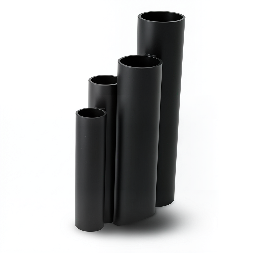 مواسير HDPE ضغط 16 بار قطر خارجي 315 مم سمك 43.1 مم لون أسود