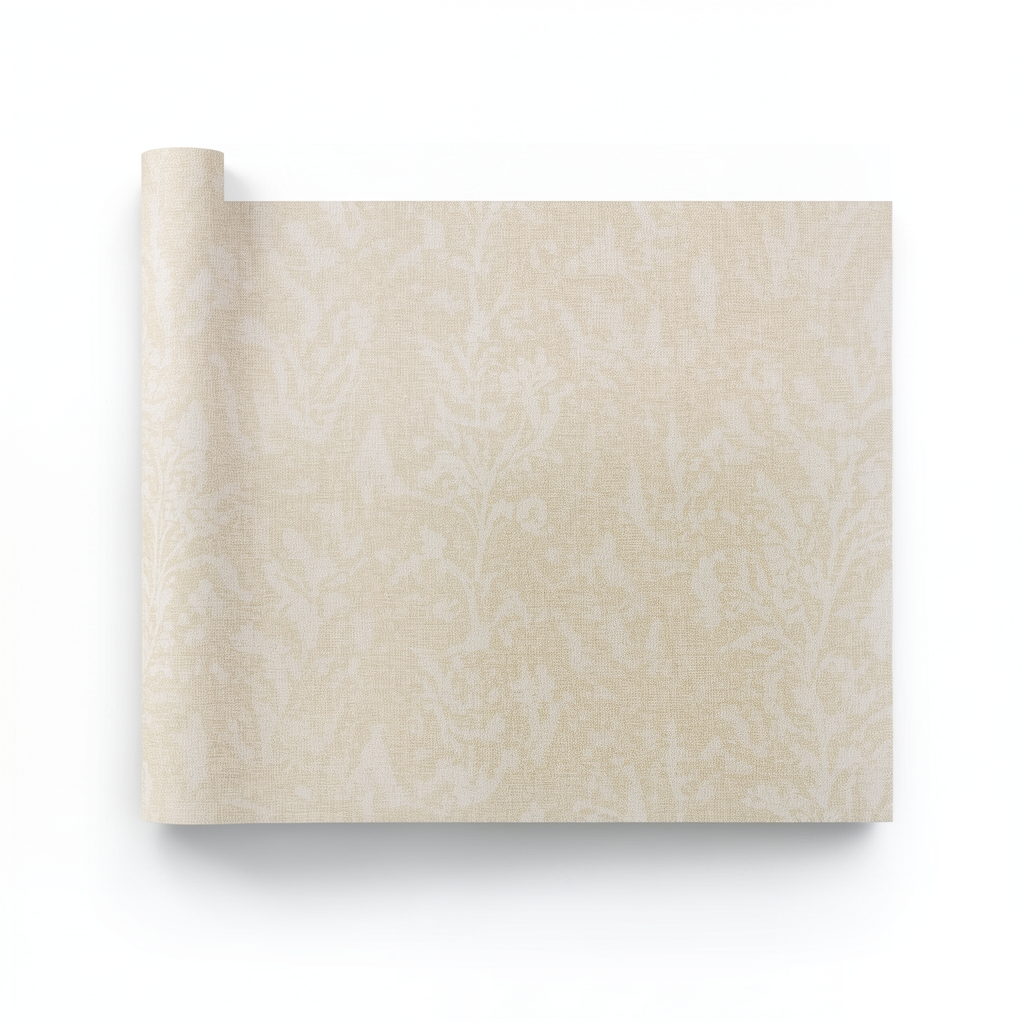 Patterned Wallpaper Beige Color 10m x 1.06m, Model 38027